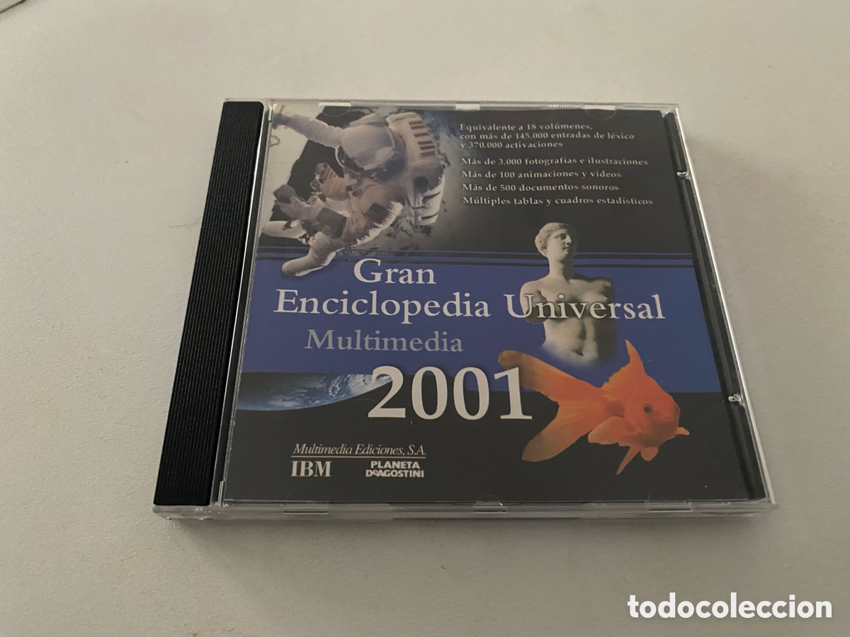 Videojuegos y consolas: Gran Enciclopedia Universal Multimedia 2001 Cd Rom - Foto 1