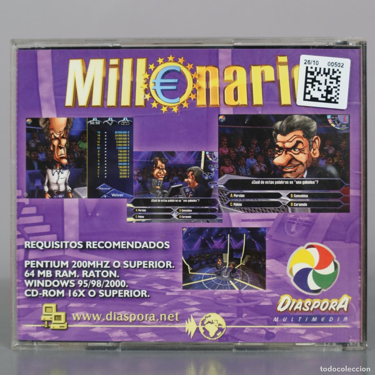 Videojuegos y consolas: PC CD-ROM Millonario - Diaspora Multimedia - Foto 2