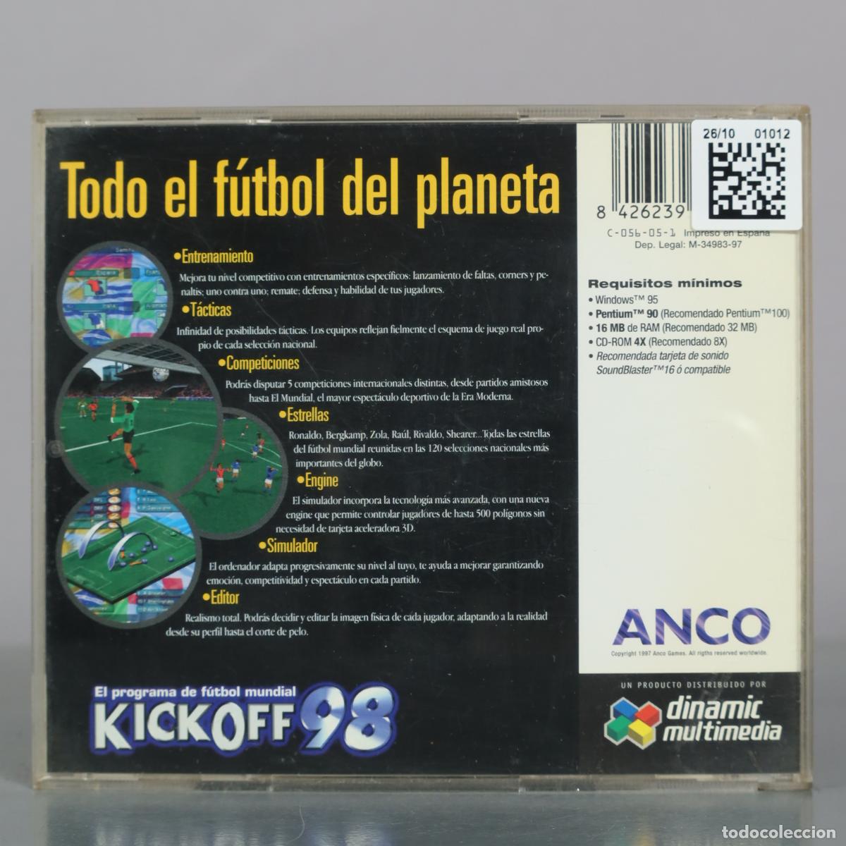 Videojuegos y consolas: PC CD-ROM KickOff - Anco - Dinamic Multimedia - Foto 2