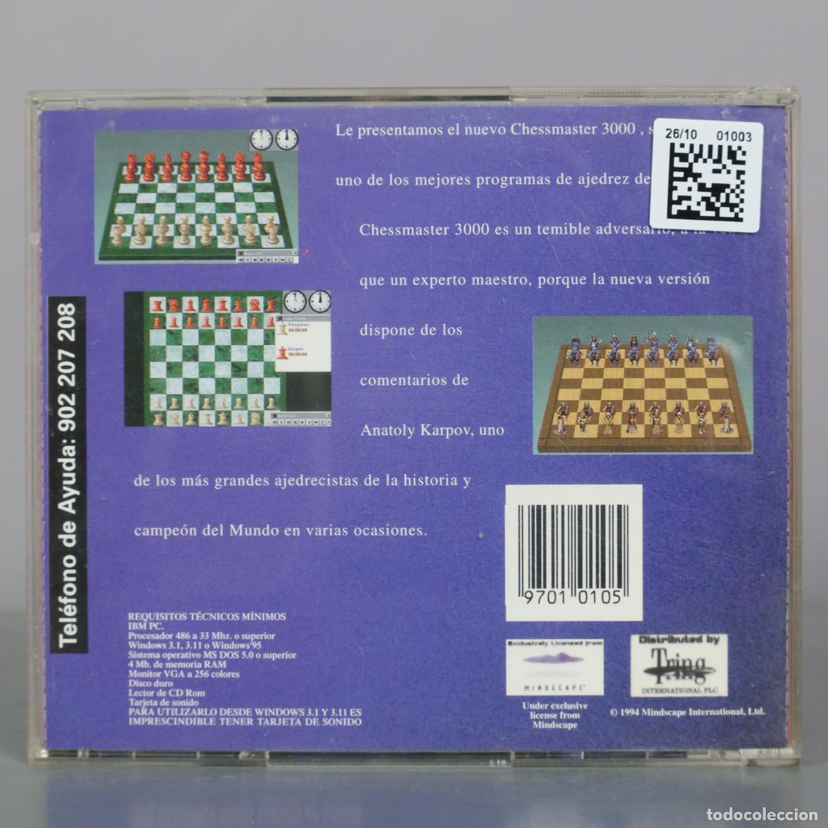 Videojuegos y consolas: PC CD-ROM The Chessmaster 3000 - Kroo Software - Foto 2