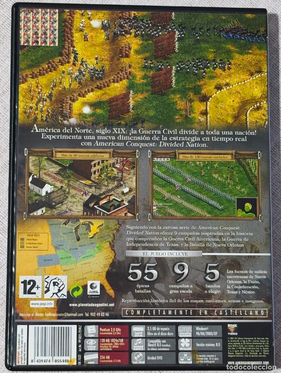 Videojuegos y consolas: JUEGO PARA PC: AMERICAN CONQUEST DIVIDED NATION - Foto 2