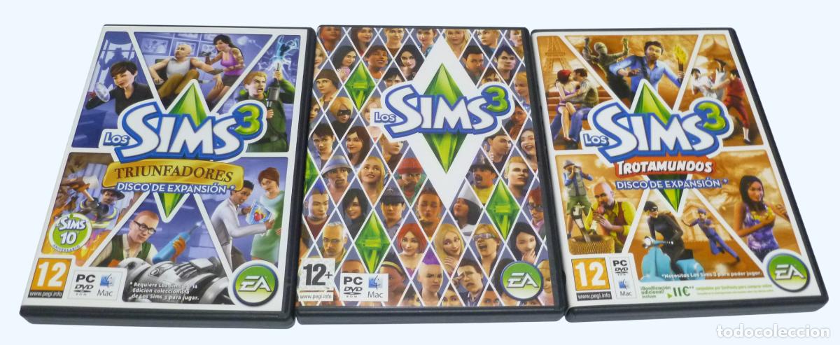 Videojuegos y consolas: Juego para PC - Lote de Los Sims 3 (Los Sims 3 / Los Sims 3: Trotamundos / Los Sims 3: Triunfadores)