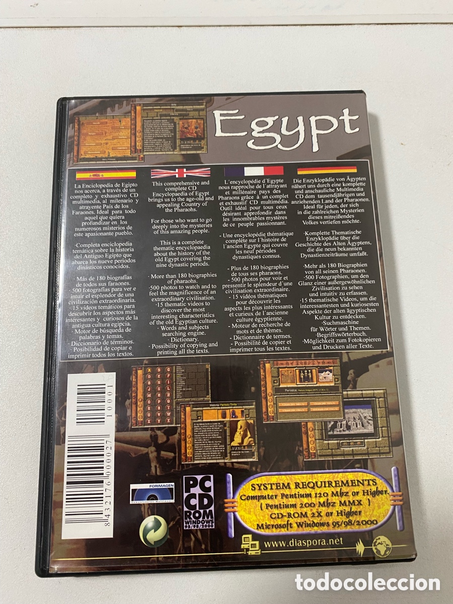 Videojuegos y consolas: Egypt Pc Cd Rom Diaspora Multinedia - Foto 3