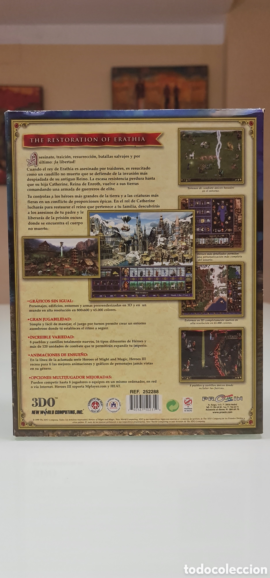 Videojuegos y consolas: Heroes III PC Big Box Completo Proein Espa&ntilde;a - Foto 3