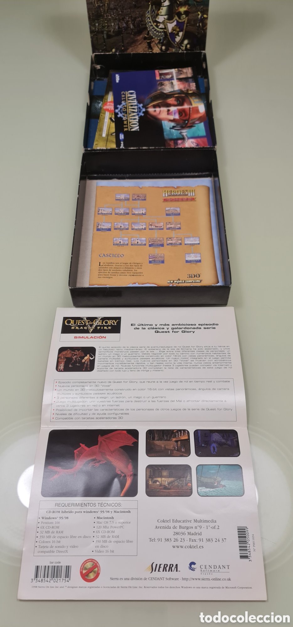 Videojuegos y consolas: Heroes III PC Big Box Completo Proein Espa&ntilde;a - Foto 18