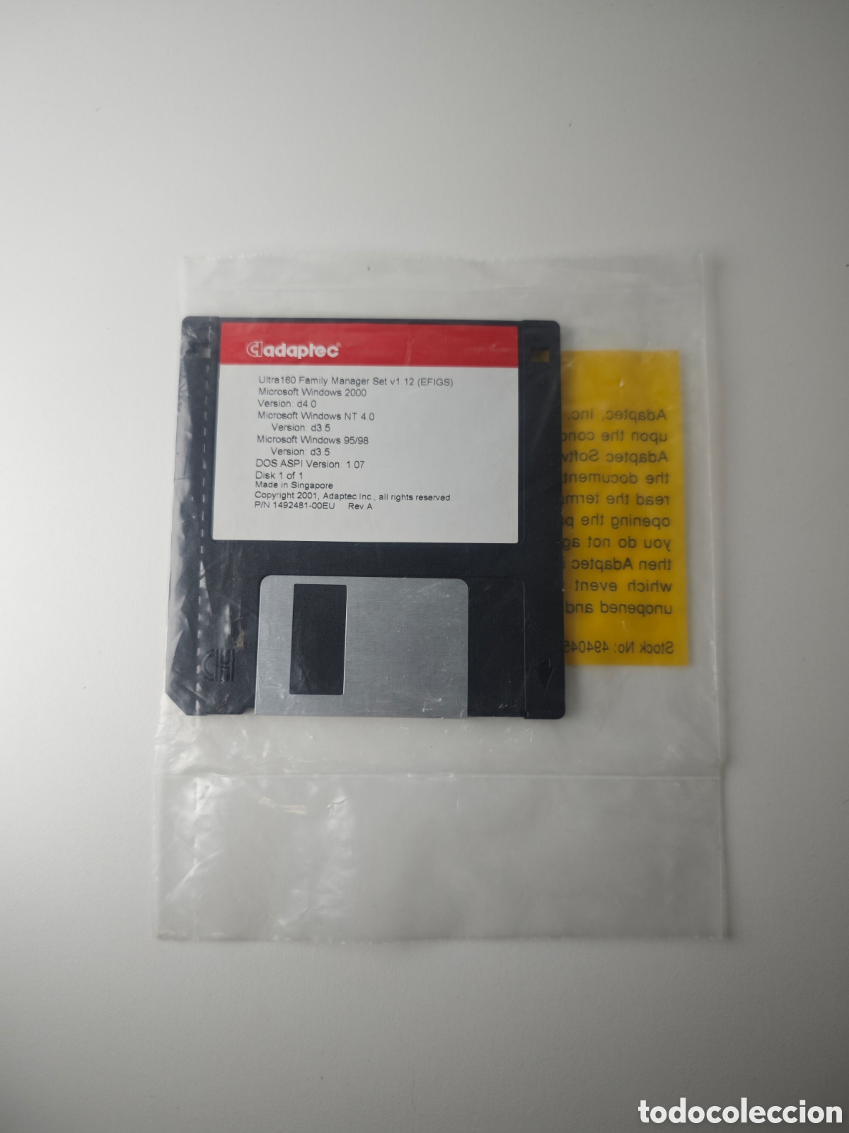 Videojuegos y consolas: Floppy Disquet 3.5&rdquo; Original Adaptec Ultral - Foto 2