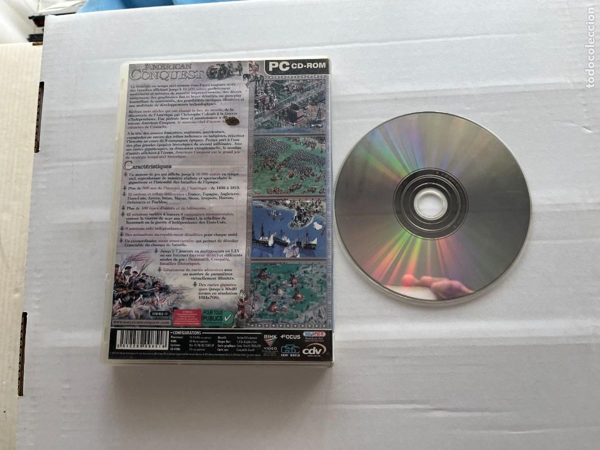 Videojuegos y consolas: AMERICAN CONQUEST - PC ROM KREATEN - Foto 2