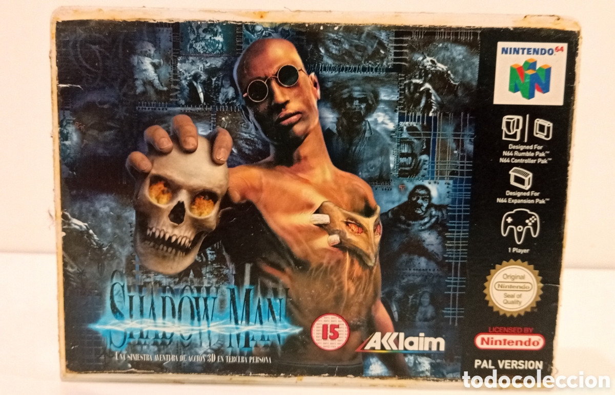 Videojuegos y consolas: .JUEGO DE NINTENDO DE SHADOW MAN (N64) CON MEMORY - Foto 1