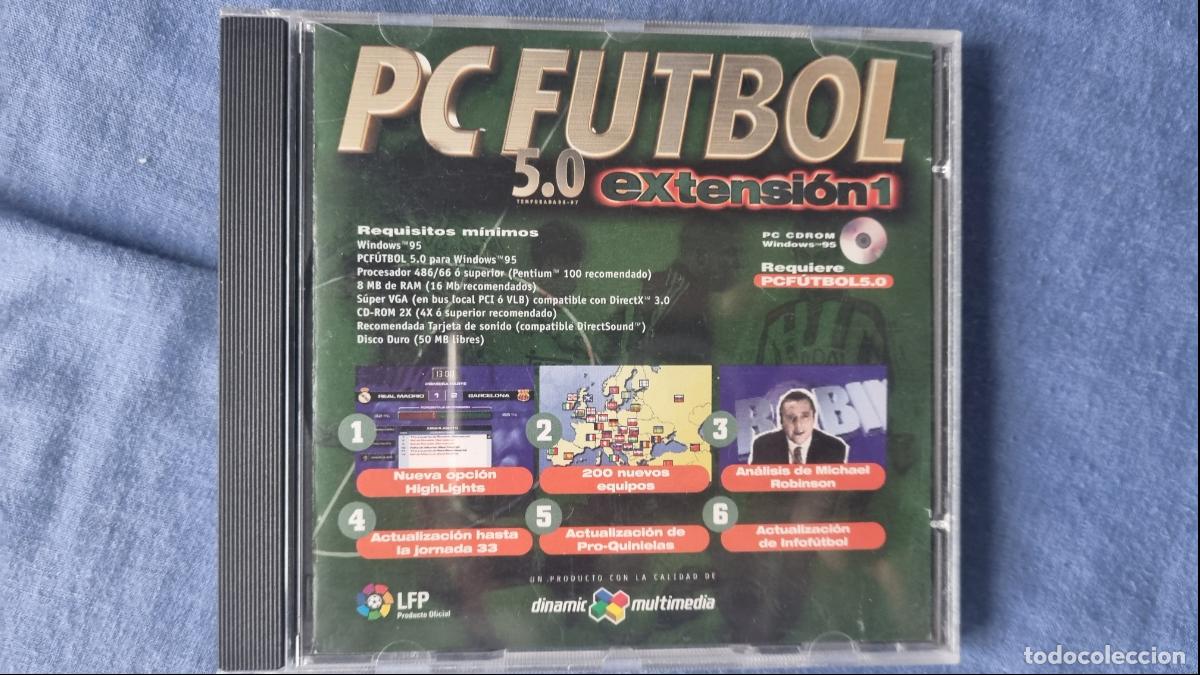 Videojuegos y consolas: PC F&Uacute;TBOL 5.0 EXTENSI&Oacute;N 1 - TEMPORADA 96-97 - DINAMIC MULTIMEDIA 1997 - PC