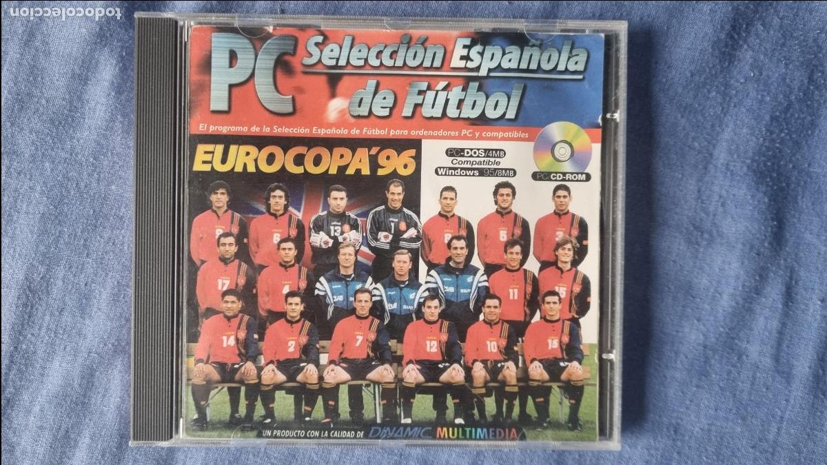 Videojuegos y consolas: PC SELECCI&Oacute;N ESPA&Ntilde;OLA DE F&Uacute;TBOL EUROCOPA 96 - DINAMIC MULTIMEDIA 1996 - PC