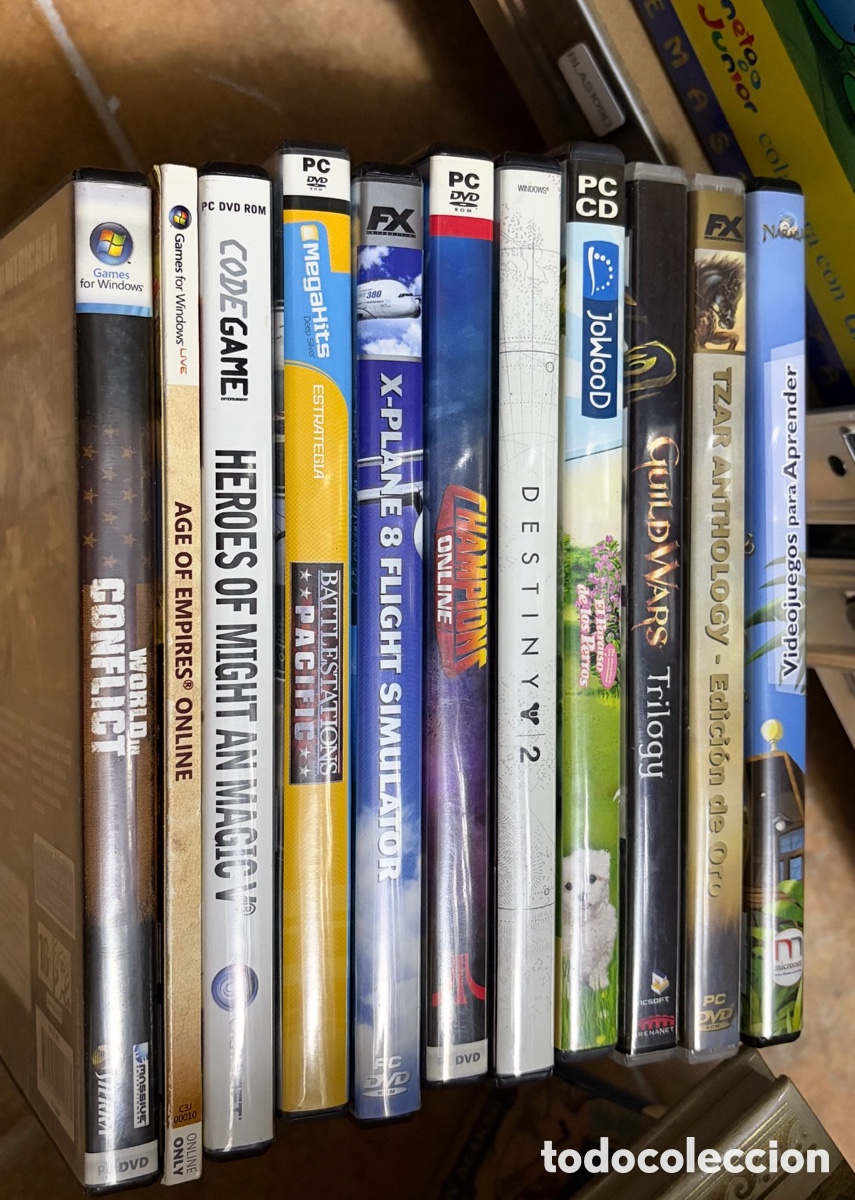 Videojuegos y consolas: Blas109D lote de videojuegos PC age of empires flight simulation