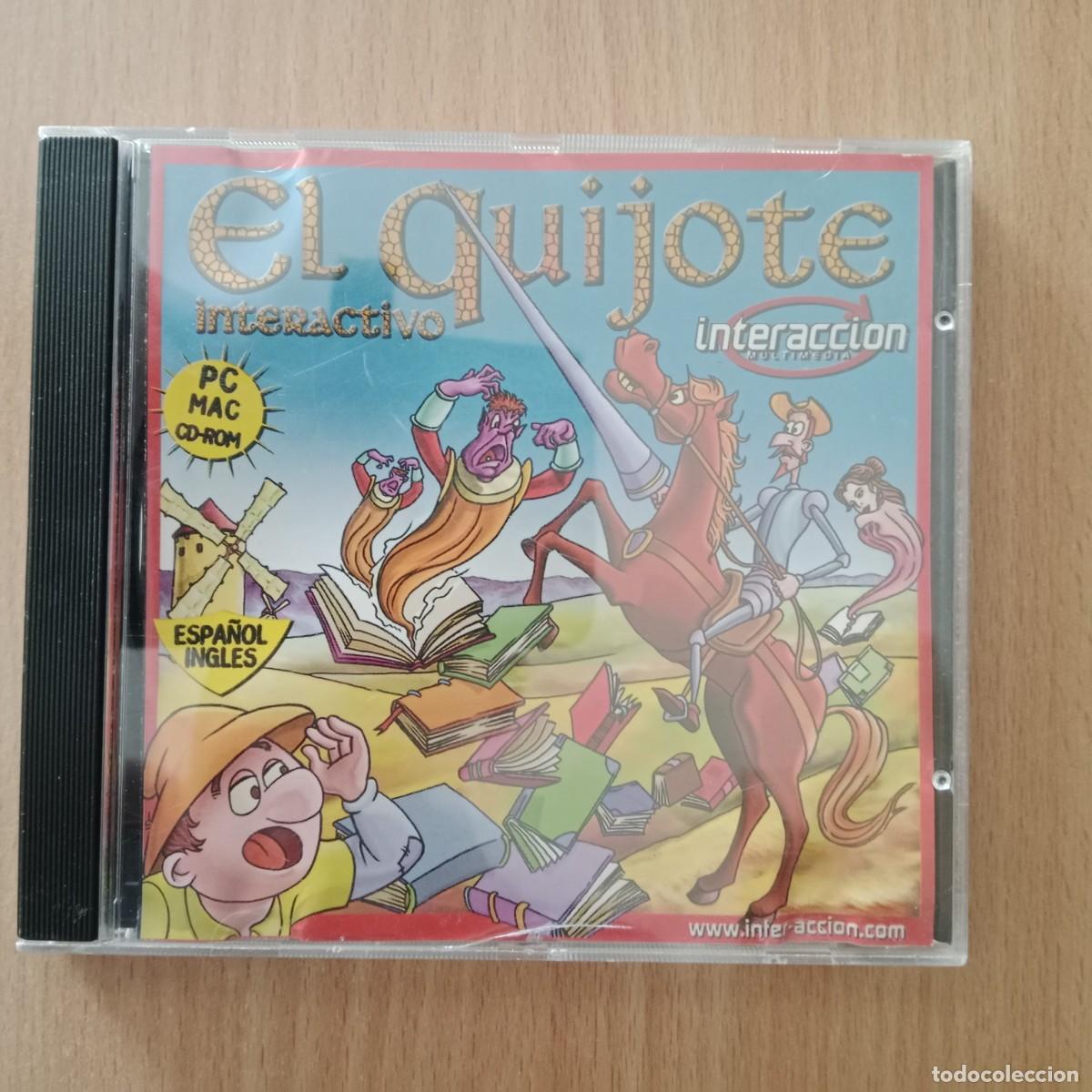 Videojuegos y consolas: EL QUIJOTE INTERACTIVO - ESPA&Ntilde;OL E INGL&Eacute;S - PC MAC CD ROM - INTERACCI&Oacute;N MULTIMEDIA - A&Ntilde;O 1995.