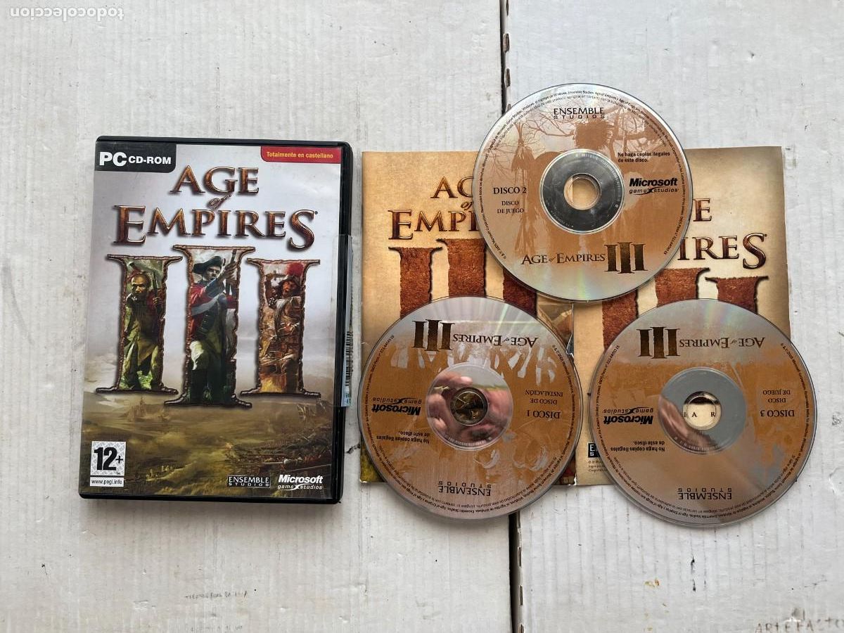 Videojuegos y consolas: AGE OF EMPIRES III - PC CD ROM KREATEN 3 CDS