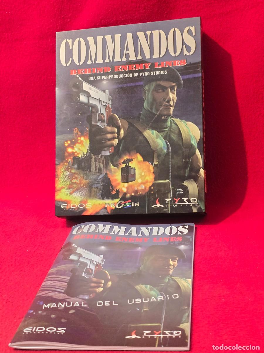 Videojuegos y consolas: CAJA VACIA CON MANUAL DE VIDEOJUEGO DE PC : COMMANDOS