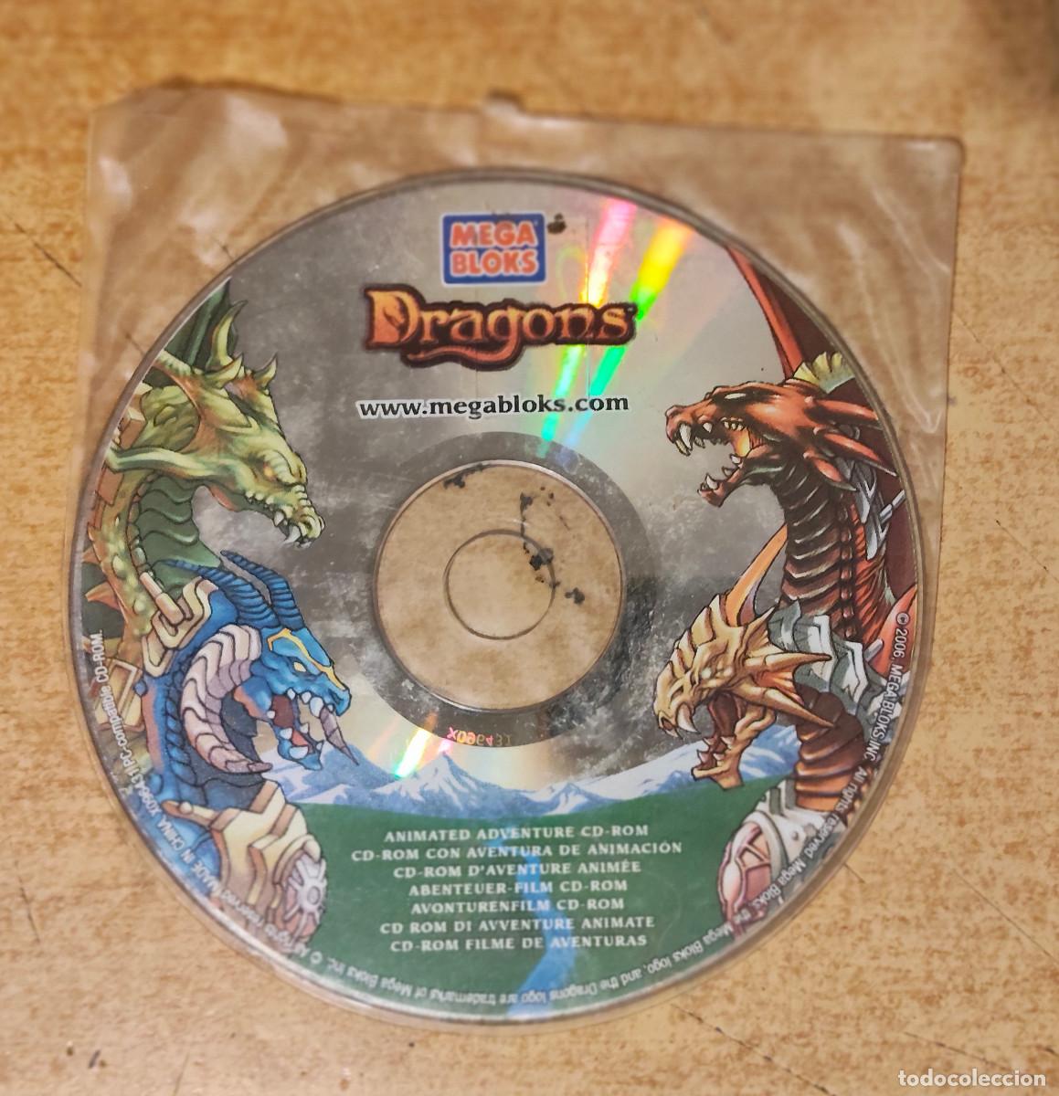 Videojuegos y consolas: Disco CD Megabloks Mega Bloks Dragons aventura animada 2006