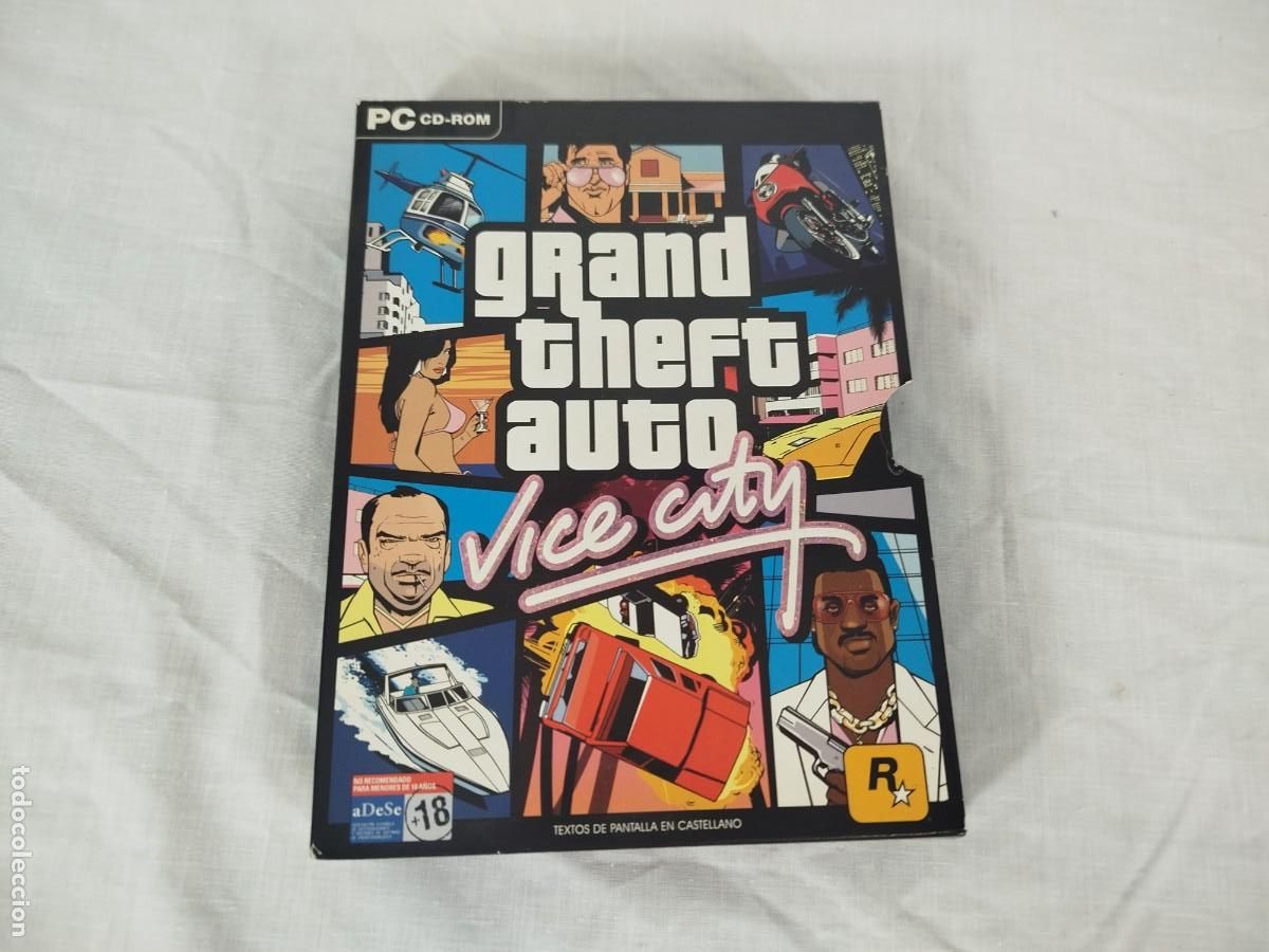 Videojuegos y consolas: Juego PC CD ROM Grande Theft auto Vice City