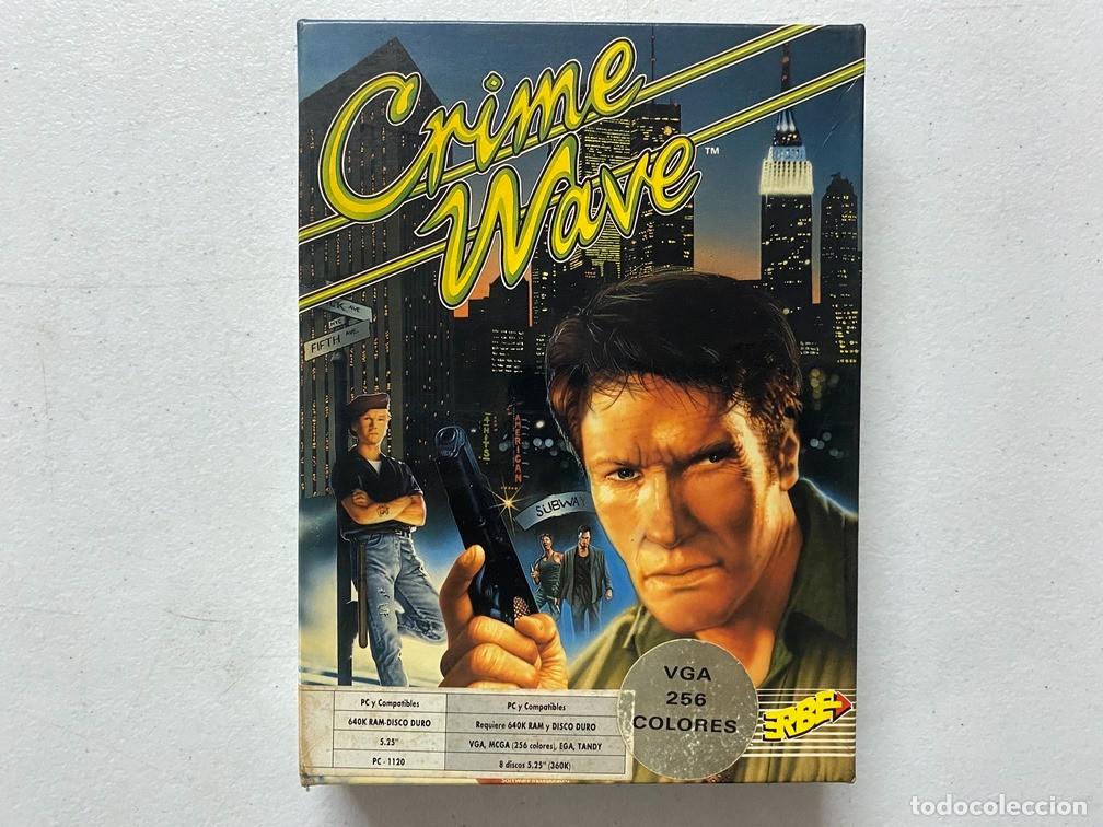 Videojuegos y consolas: CRIME WAVE - PC Videojuego Caja media cart&oacute;n Big Box