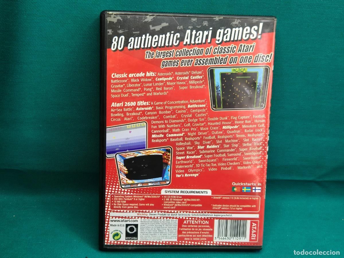Videojuegos y consolas: ATARI 80 CLASSIC GAMES IN ONE PARA PC CD-ROM - Foto 3