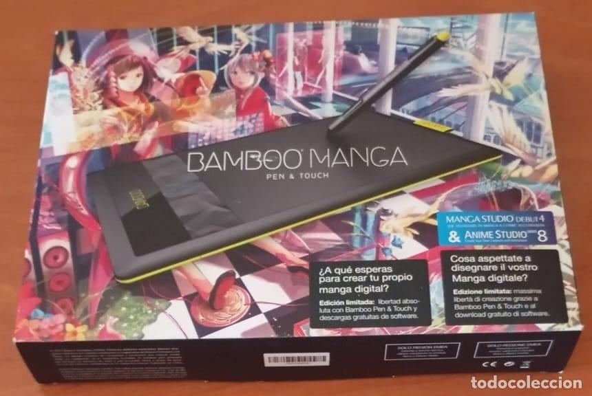 Videojuegos y consolas: TABLETA GR&Aacute;FICA DIGITALIZADORA . WACOM BAMBOO MANGA PEN AND TOUCH . PARA DIBUJAR Y PASAR A PC