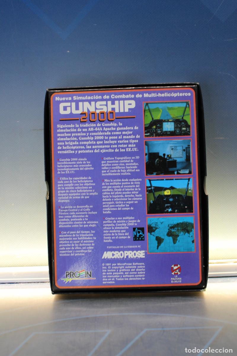 Videojuegos y consolas: Videojuego PC: Gunship 2000. MicroProse, 1991. Big box. - Foto 2