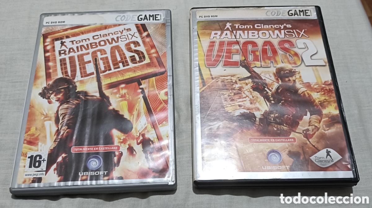 Videojuegos y consolas: Pack 2 juegos PC Tom Clancy Rainbow Six Vegas 1 y 2