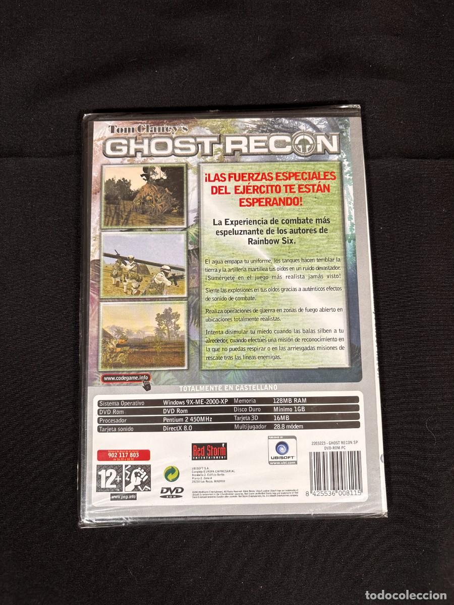Videojuegos y consolas: TOM CLANCYS GHOST RECON PC DVD ROM CODEGAME UBISOFT ESPA&Ntilde;OL NUEVO PRECINTADO - Foto 3