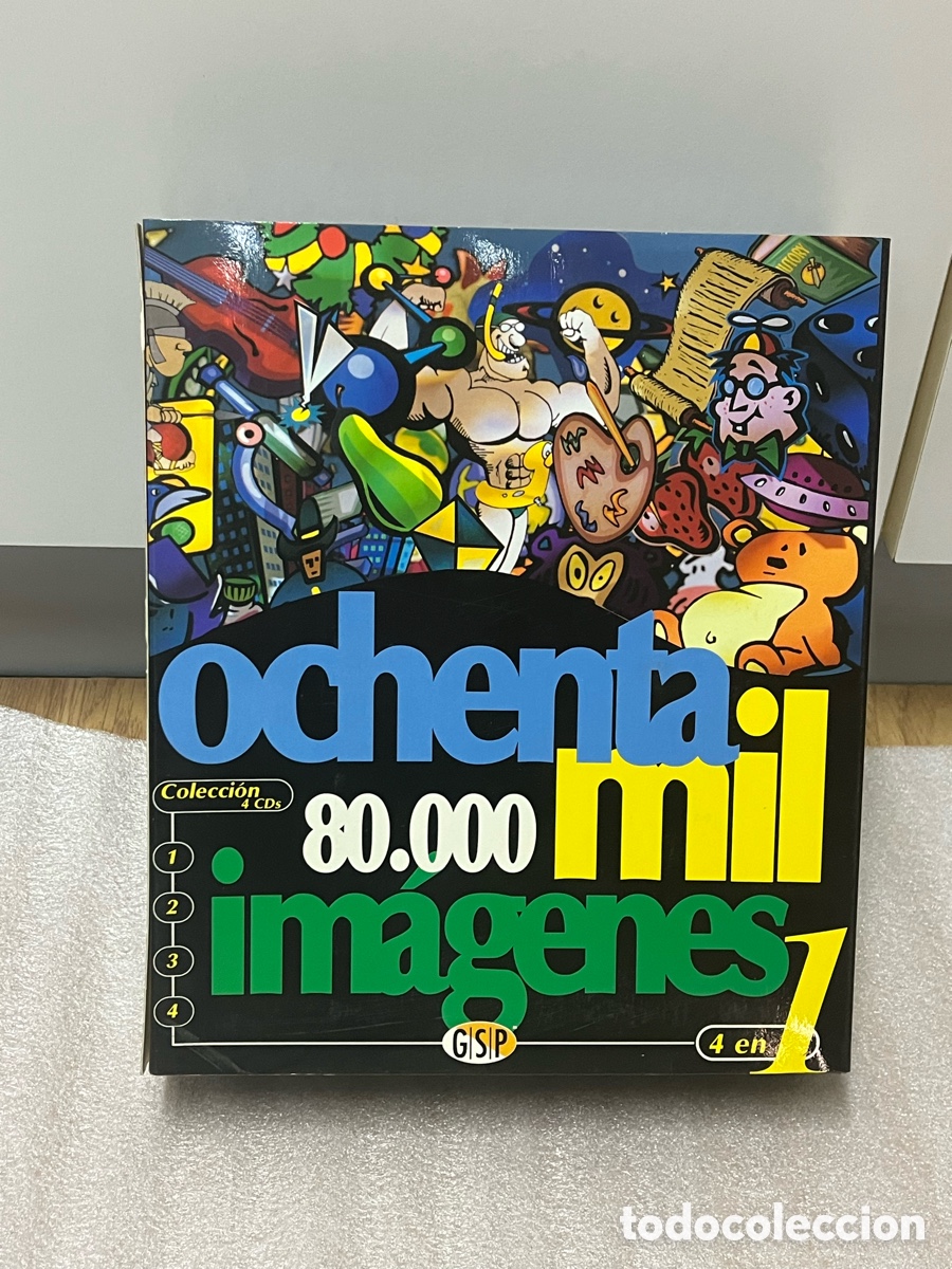 Videojuegos y consolas: 80.000 IM&Aacute;GENES GSP &ndash; Colecci&oacute;n de 4 CD-ROM