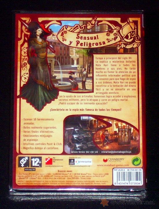 Videojuegos y consolas: MATA HARI - JUEGO PARA PC &iexcl;&iexcl;NUEVO Y PRECINTADO!! - Foto 3