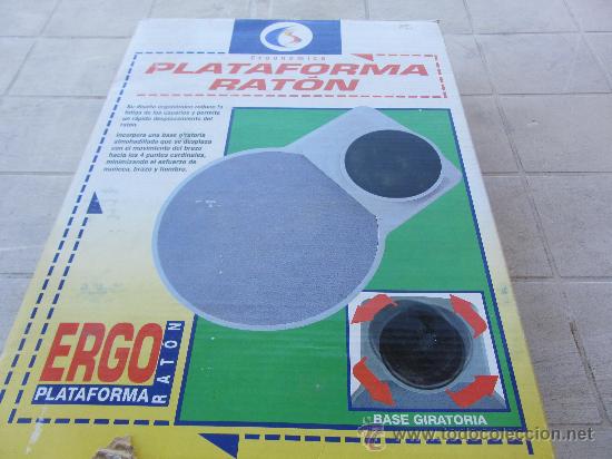 Videojuegos y consolas: PLATAFORMA RATON MAS BASE GIRATORIA. SIN ESTRENAR - Foto 1