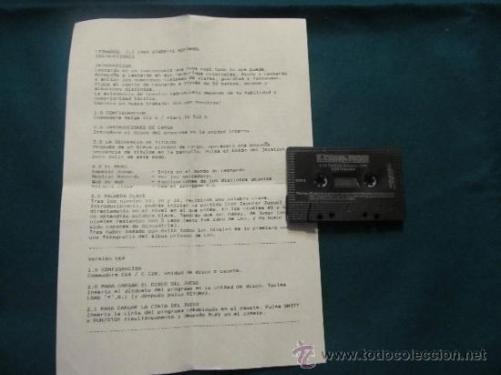 Videojuegos y consolas: M69 JUEGO LEONARDO PARA COMMODORE CASSETTE - Foto 1