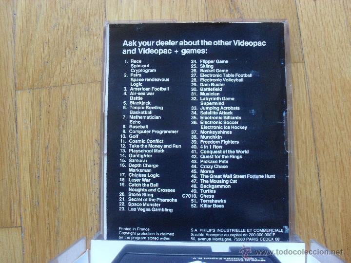 Videojuegos y consolas: JUEGO KILLER BEES, VIDEOPAC PHILIPS, Numero 52 - Foto 4
