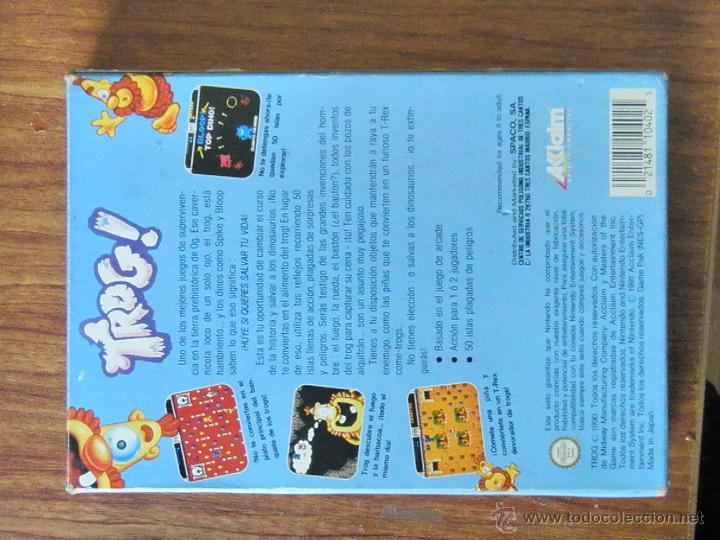 Videojuegos y consolas: JUEGO NINTENDO TROG DESCATALOGADO 1985 - Foto 3