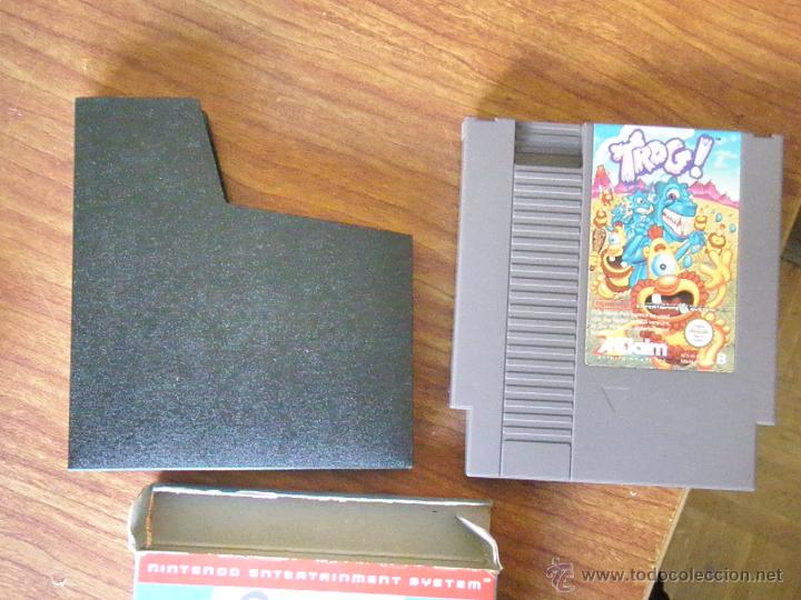 Videojuegos y consolas: JUEGO NINTENDO TROG DESCATALOGADO 1985 - Foto 4