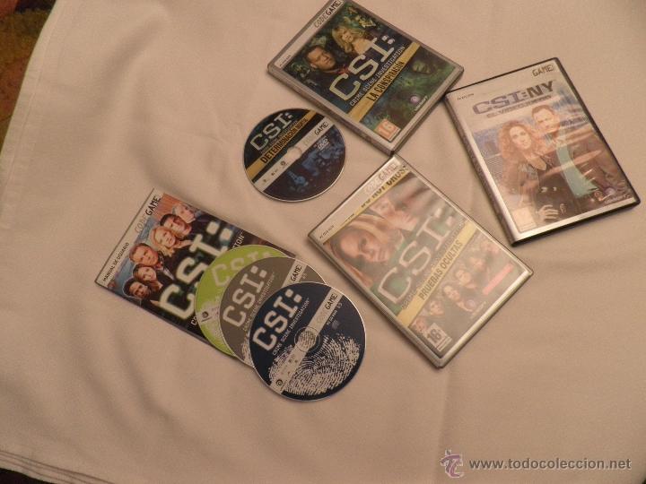 Videojuegos y consolas: CSI , Lote de Juegos para PC CD DVD Ordenador Codegame Versi&oacute;n Espa&ntilde;ola - Foto 1