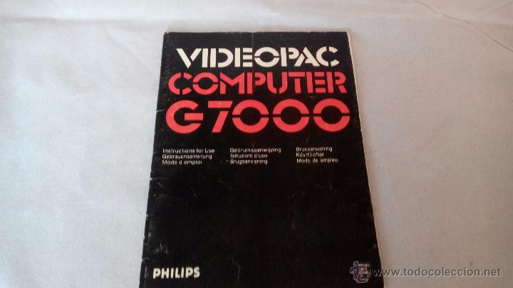 Videojuegos y consolas: manual de la consola videopac  computer g7000 de philips - Foto 1