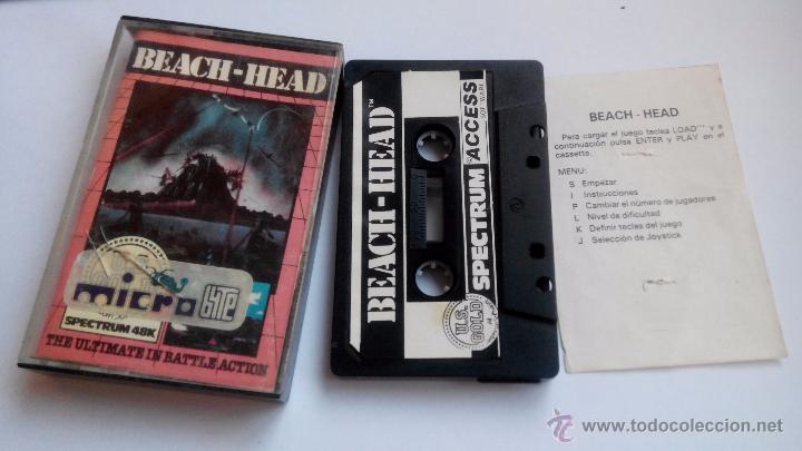 Videojuegos y consolas: juego para spectrun  beach  head - Foto 1