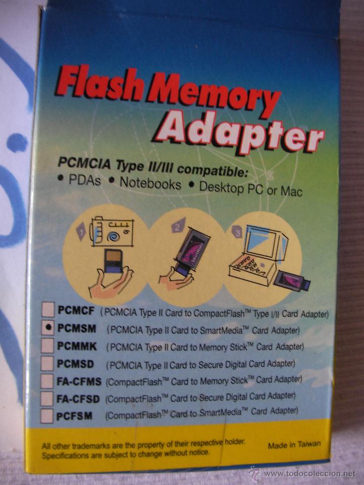 Videojuegos y consolas: FLASH MEMORY ADAPTER - PC CARD ADAPTER FOR SMART MEDIA - Foto 2