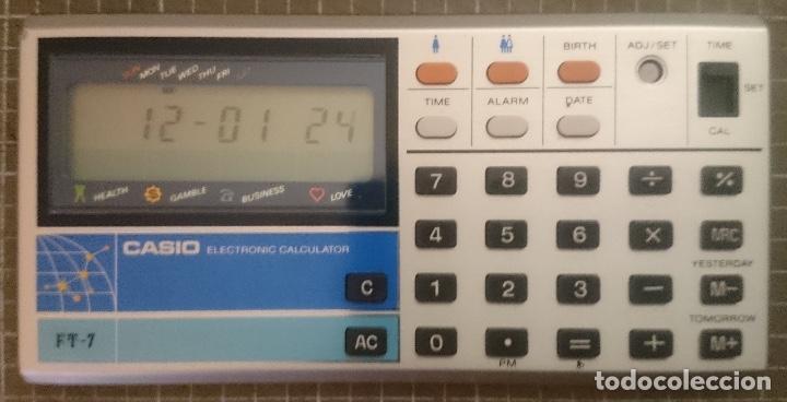 Videojuegos y consolas: casio ft 7 calculadora y fortune teller 1981 - Foto 2