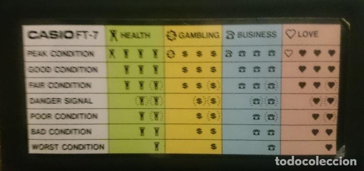 Videojuegos y consolas: casio ft 7 calculadora y fortune teller 1981 - Foto 5