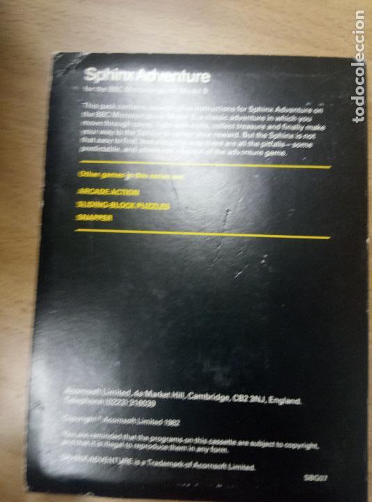 Videojuegos y consolas: Sphinx Adventure - BBC Micro - Foto 2