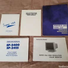 Videojuegos y Consolas: LOTE MANUALES SEIKOSHA SP-2400 SP-2415, SUPER VGA, 486SX-20,... Lote 87653976
