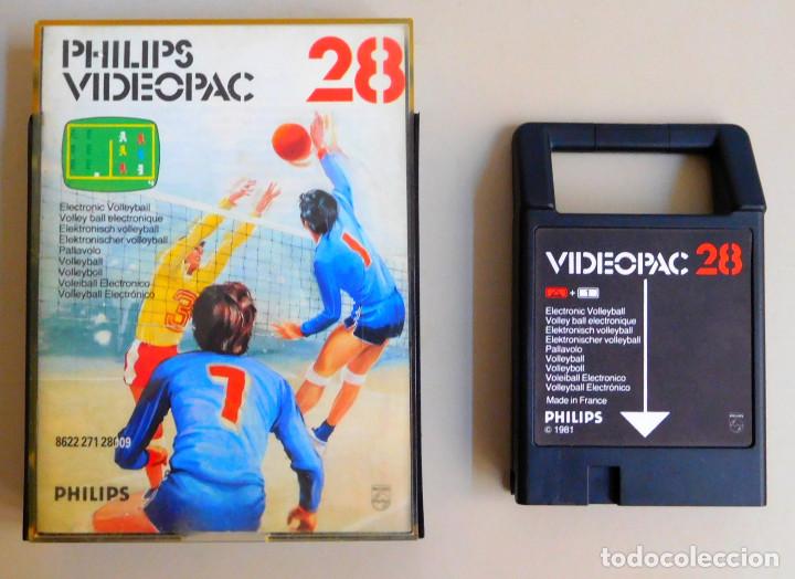 Videojuegos y consolas: PHILIPS VIDEOPAC N&ordm; 28 ELECTRONIC VOLLEYBALL - Foto 1