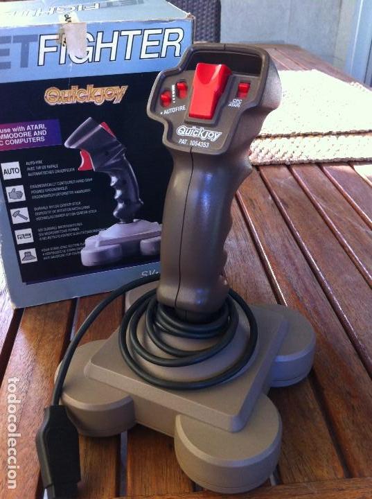 Videojuegos y consolas: Joystick Jet Fighter Quickjoy. SV-126 caja original. Compatible con Atari, Commodore y CPC Computers - Foto 2