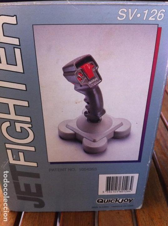 Videojuegos y consolas: Joystick Jet Fighter Quickjoy. SV-126 caja original. Compatible con Atari, Commodore y CPC Computers - Foto 4