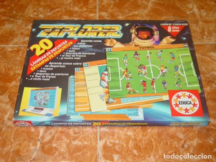 Videojuegos y consolas: Pack de 20 l&aacute;minas de deportes del juego electr&oacute;nico EXPLORER de EDUCA - Foto 1