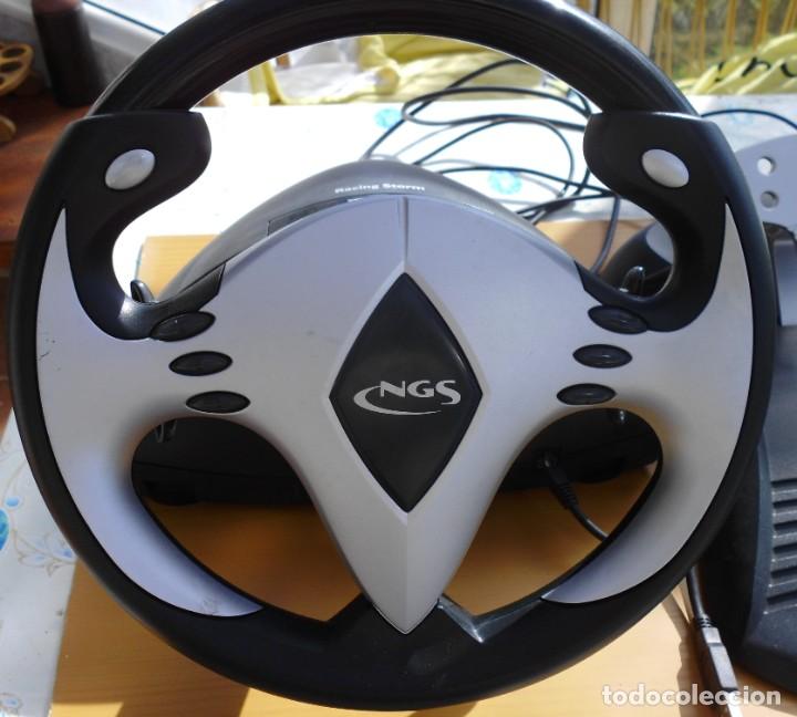 Videojuegos y consolas: VOLANTE NGS RACING STORM VIBRATION - PC USB - Foto 6