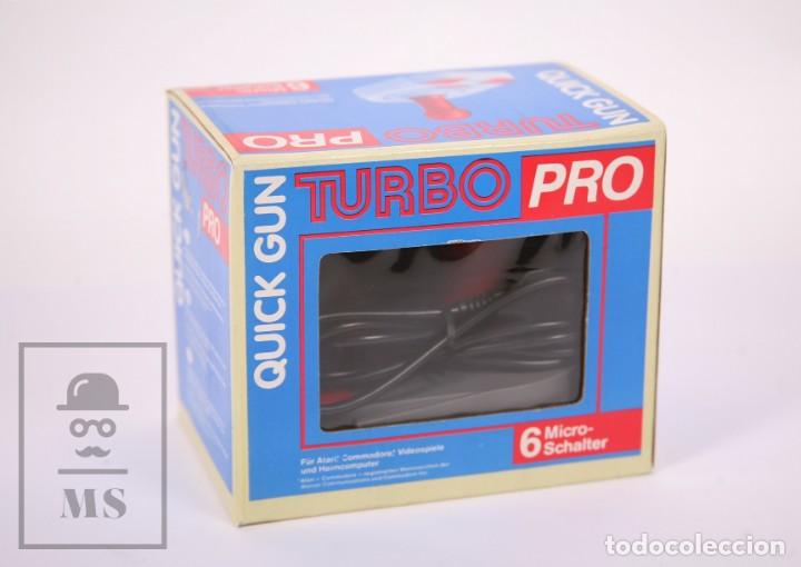 Videojuegos y consolas: Joystick / Click Gun Turbo Pro para Atari, Commodore, Videoconsolas y PC - A&ntilde;os 80 - Foto 2