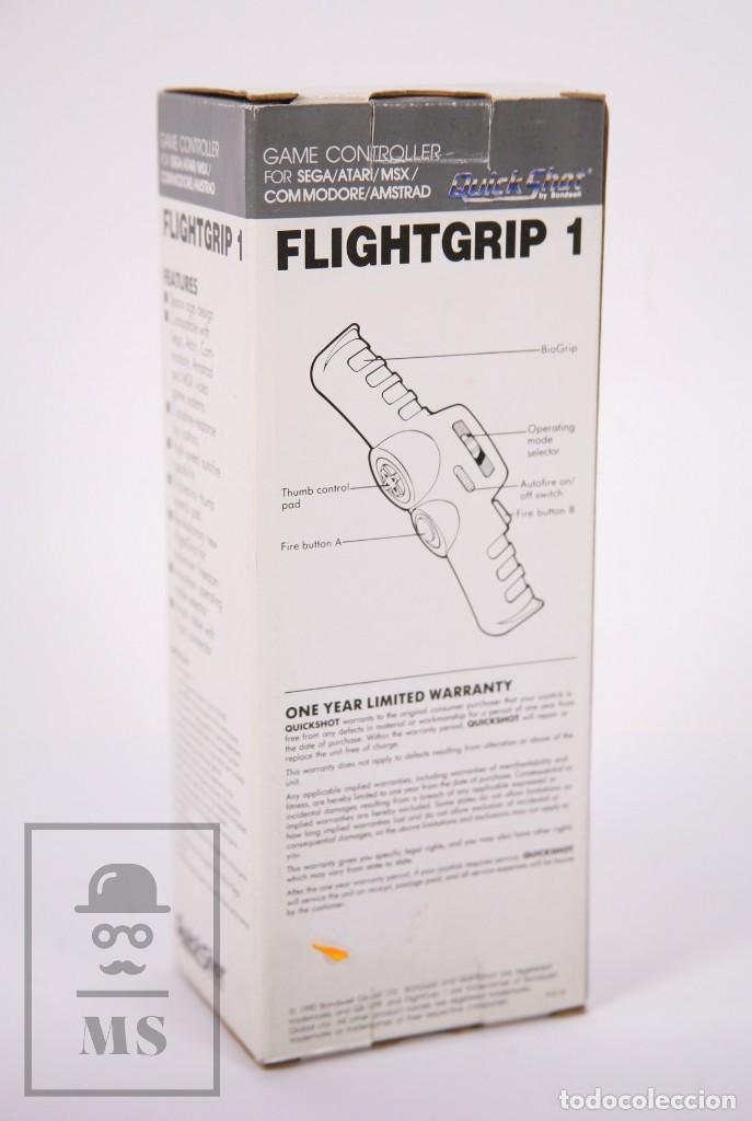 Videojuegos y consolas: Mando / Pad / Game Controller Flightgrip 1 de Quick Shot para Sega, Atari, MSX, Commodore, Anmstrad - Foto 4