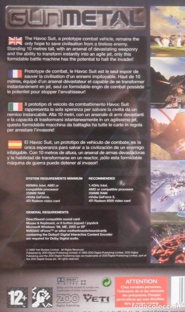 Videojuegos y consolas: PC / CD-ROM - JUEGO: GUNMETAL - WAR TRANSFORMED - Foto 3