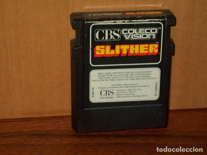 Videojuegos y consolas: SLITHER - CONSOLA CBS COLECO VISION - Foto 1